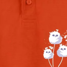 Dandelion And Cute Owls | Owl Lover Dry Zone Grid Performance Polo