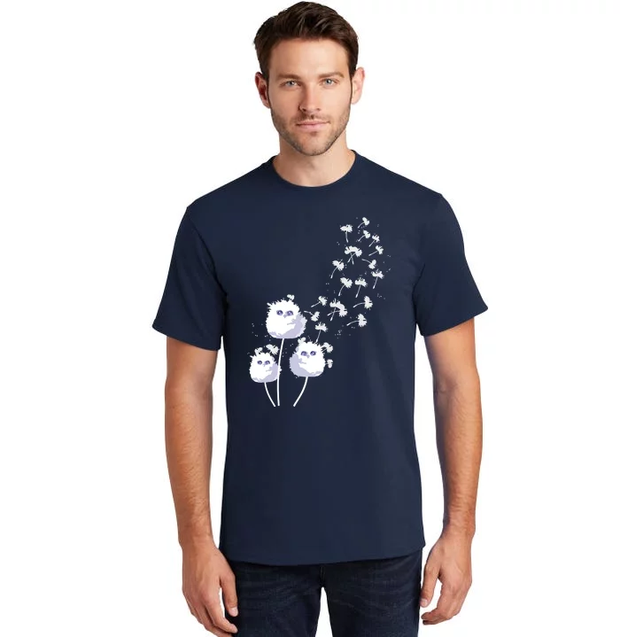 Dandelion And Cute Owls | Owl Lover Tall T-Shirt