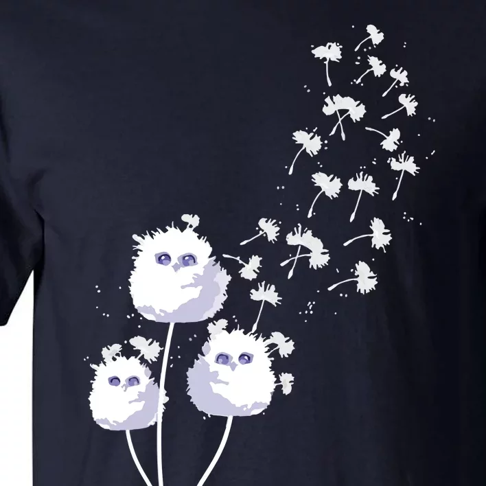 Dandelion And Cute Owls | Owl Lover Tall T-Shirt