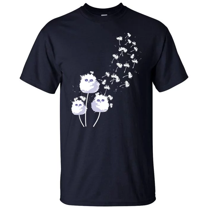 Dandelion And Cute Owls | Owl Lover Tall T-Shirt