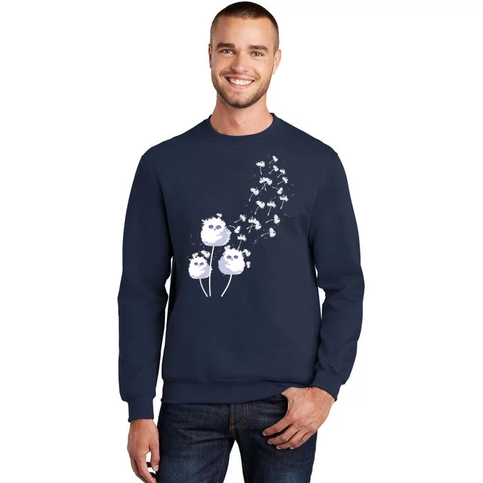 Dandelion And Cute Owls | Owl Lover Tall Sweatshirt