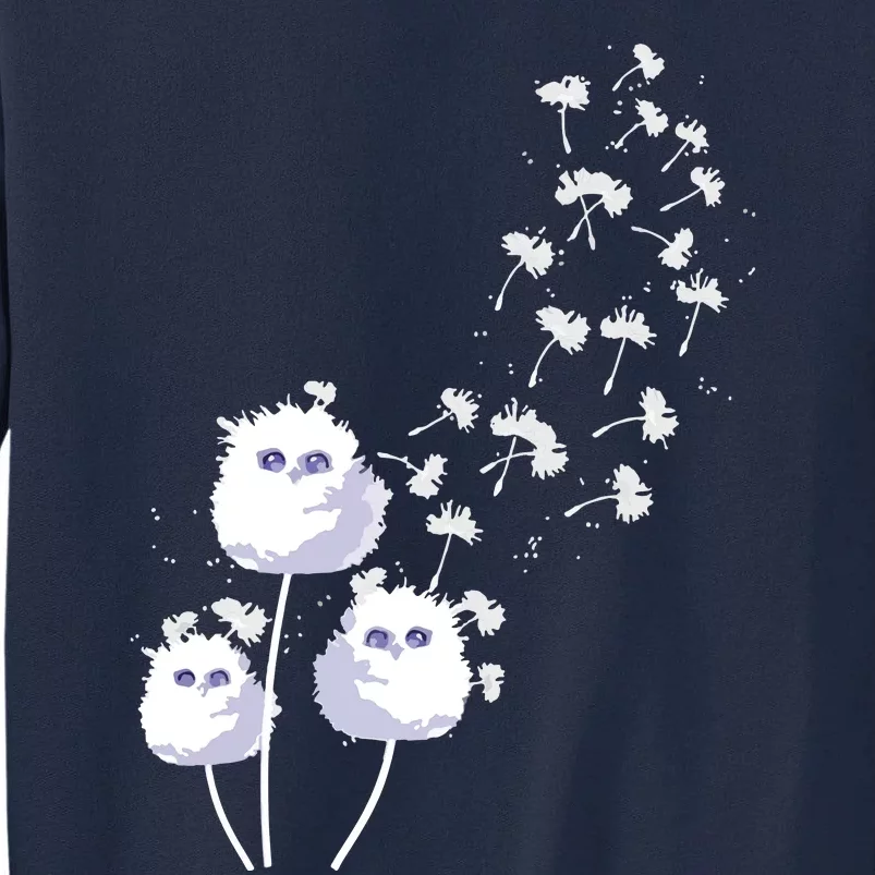 Dandelion And Cute Owls | Owl Lover Tall Sweatshirt