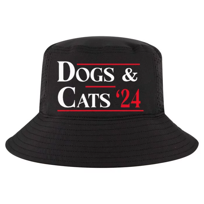 Dogs And Cats 2024 TheyRe Eating The Dogs Cool Comfort Performance Bucket Hat