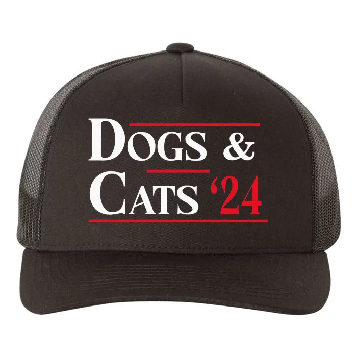 Dogs And Cats 2024 TheyRe Eating The Dogs Yupoong Adult 5-Panel Trucker Hat