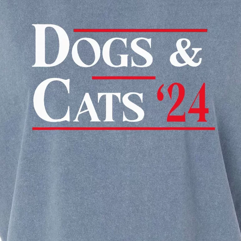 Dogs And Cats 2024 TheyRe Eating The Dogs Garment-Dyed Women's Muscle Tee