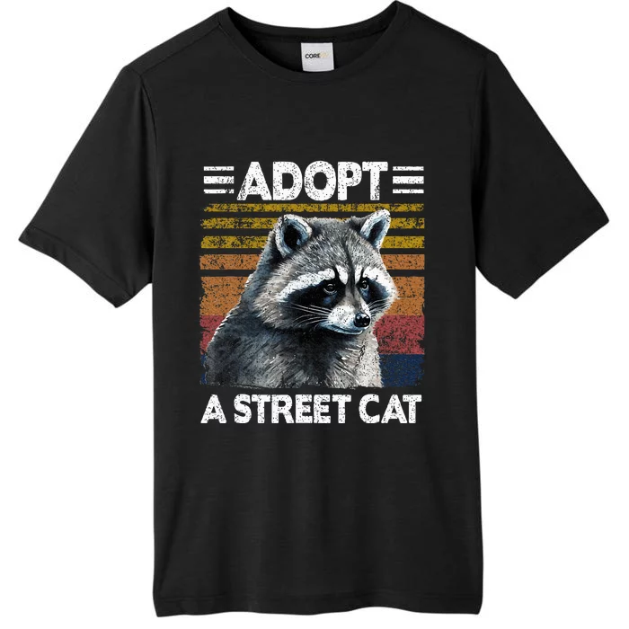 Dopt A Cat Watercolor Raccoon ChromaSoft Performance T-Shirt