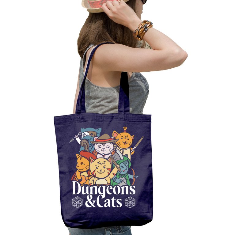 Dungeons And Cats Tote Bag