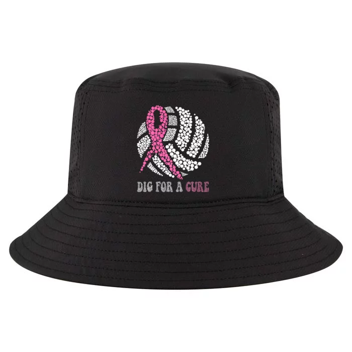 Dig A Cure Breast Cancer Awareness Volleyball Pink Out Cool Comfort Performance Bucket Hat