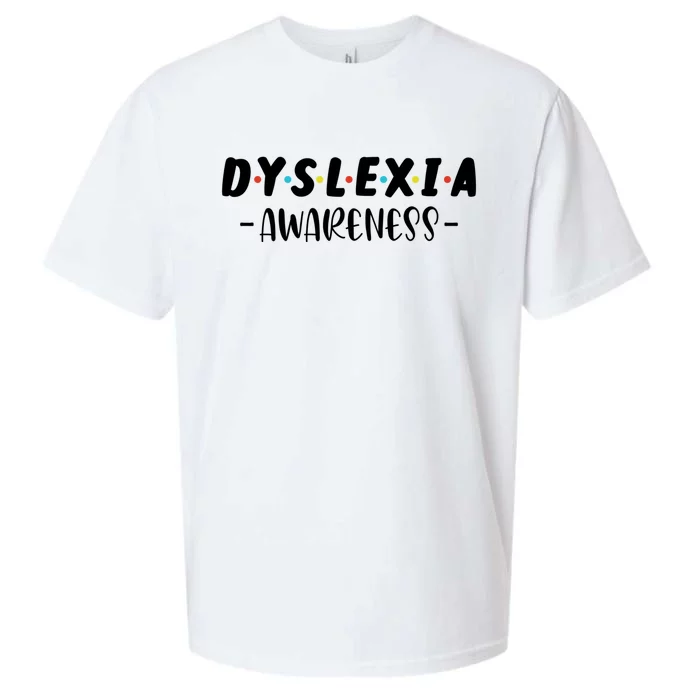 Dyslexia Awareness Celebrate Neurodiversity Support Gift Sueded Cloud Jersey T-Shirt