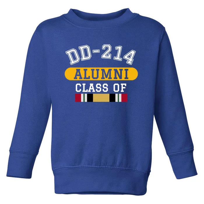 Dd214 Alumni Class Of Iraq War Veteran Pride Cool Gift Toddler Sweatshirt