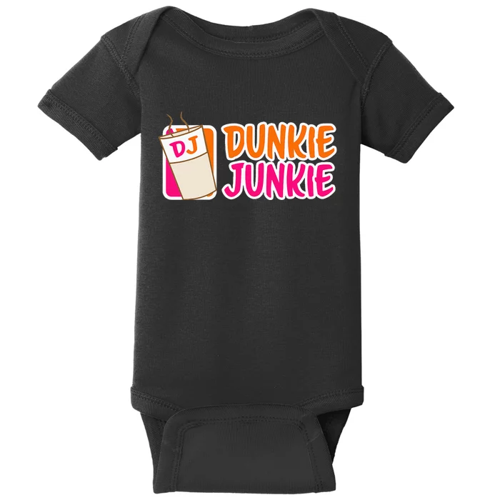 Donut And Coffee Lover Dunkie Junkie Baby Bodysuit