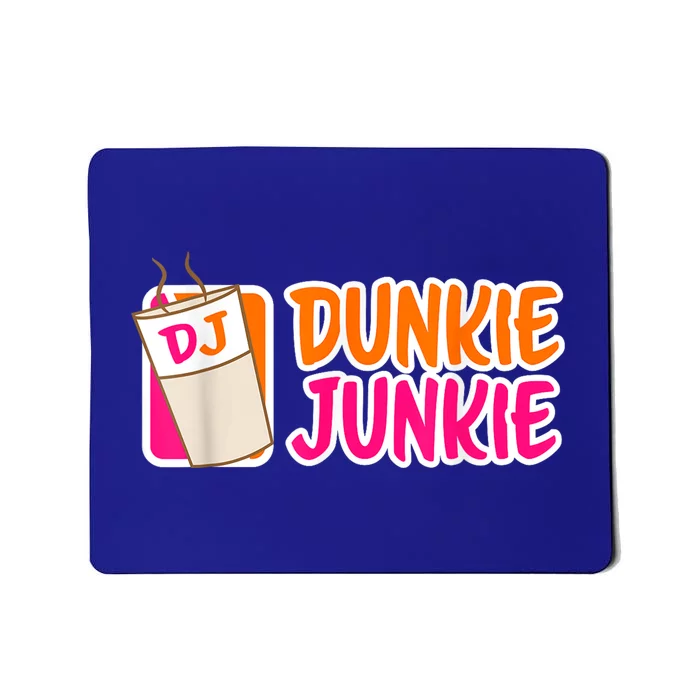 Donut And Coffee Lover Dunkie Junkie Short Sleeve Gift Mousepad