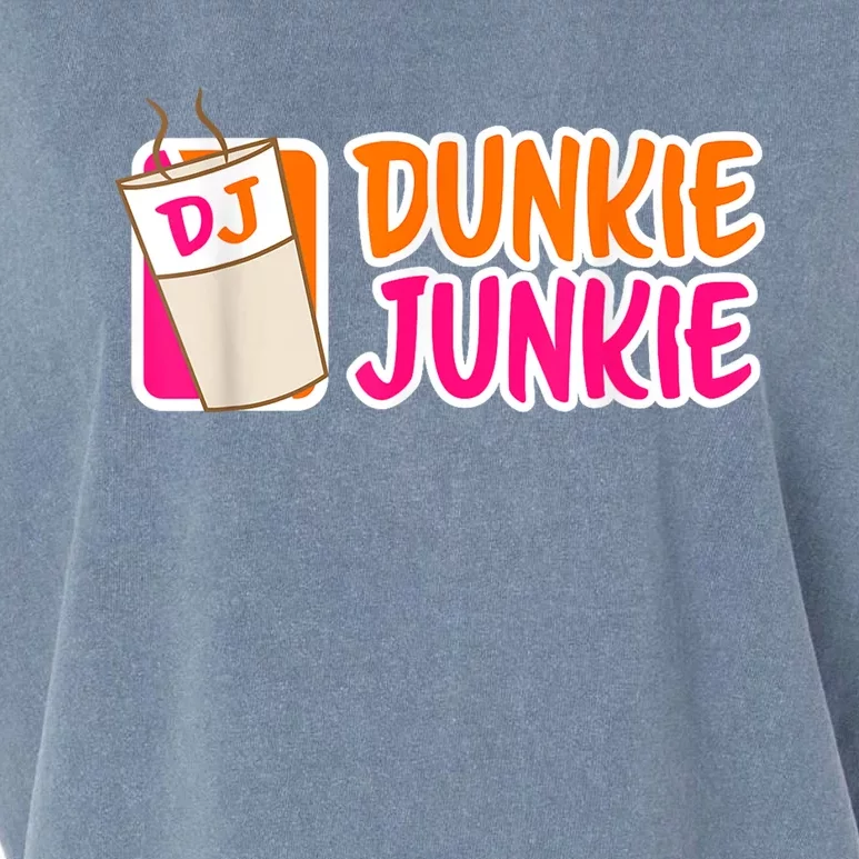 Donut And Coffee Lover Dunkie Junkie Short Sleeve Gift Garment-Dyed Women's Muscle Tee