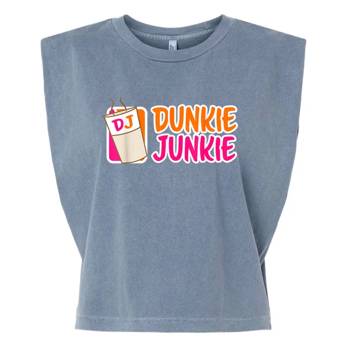 Donut And Coffee Lover Dunkie Junkie Short Sleeve Gift Garment-Dyed Women's Muscle Tee