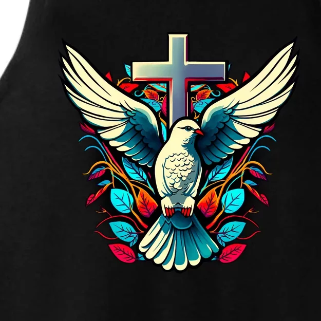 Dove And Cross Ladies Tri-Blend Wicking Tank