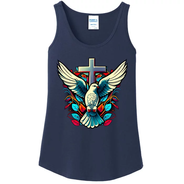 Dove And Cross Ladies Essential Tank