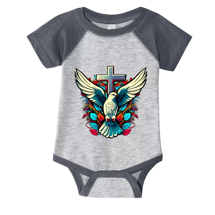 Dove And Cross Infant Baby Jersey Bodysuit