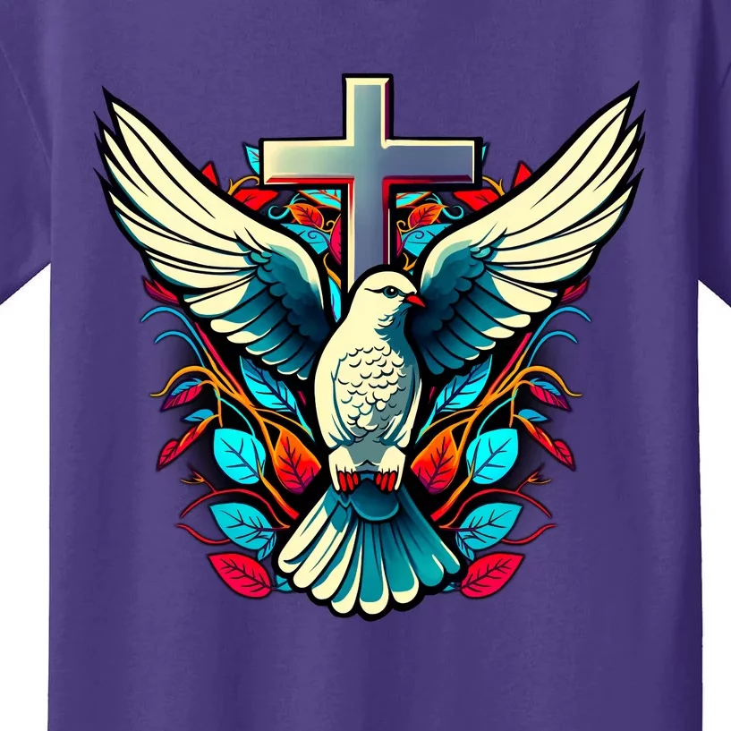 Dove And Cross Kids T-Shirt