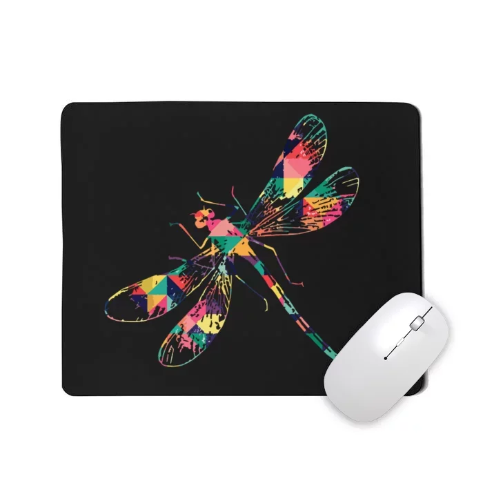 Dragonfly Abstract Color Summer Swarm Nymph Lover Gift Mousepad