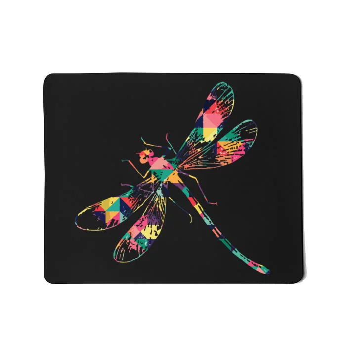 Dragonfly Abstract Color Summer Swarm Nymph Lover Gift Mousepad