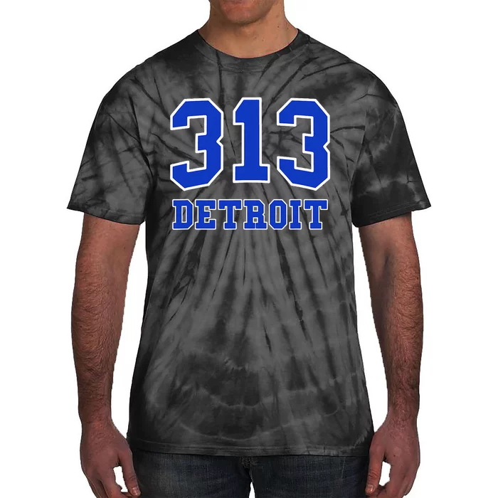 Detroit Area Code 313 Hometown Pride Classic Tie-Dye T-Shirt