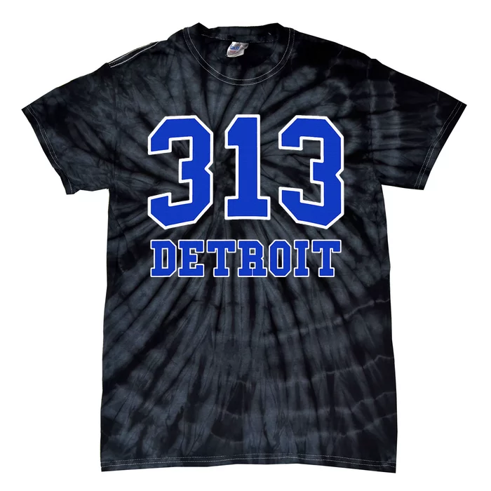 Detroit Area Code 313 Hometown Pride Classic Tie-Dye T-Shirt