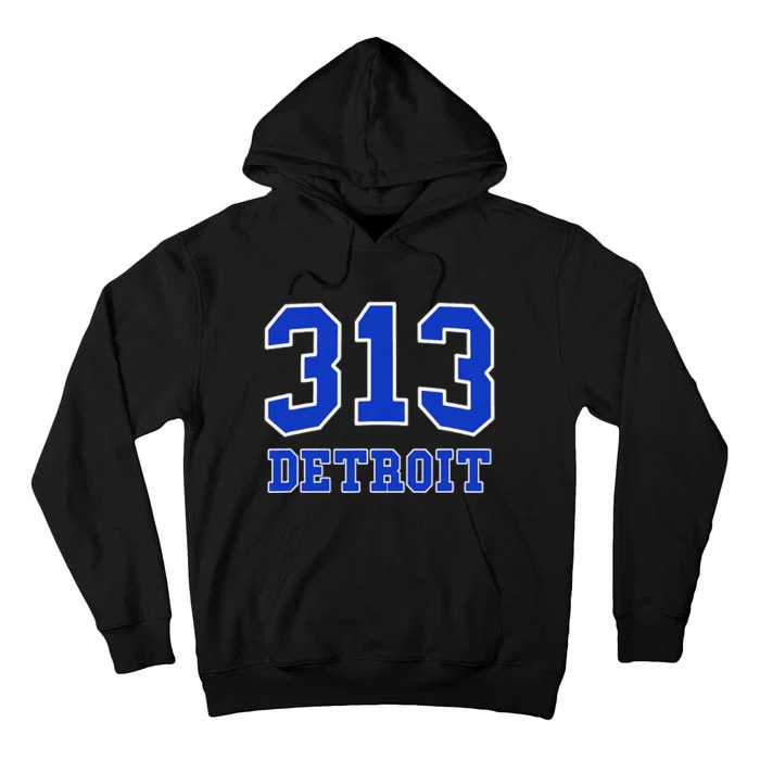 Detroit Area Code 313 Hometown Pride Classic Tall Hoodie