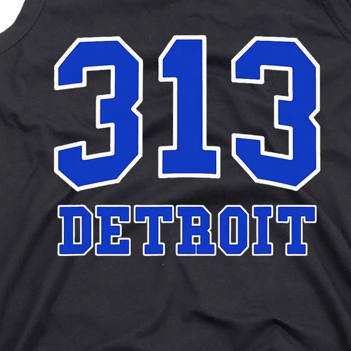 Detroit Area Code 313 Hometown Pride Classic Tank Top