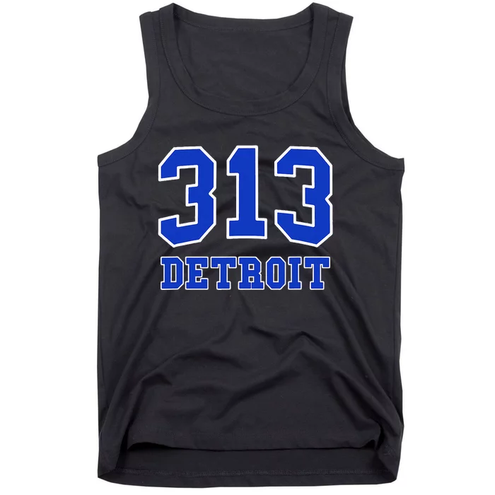 Detroit Area Code 313 Hometown Pride Classic Tank Top