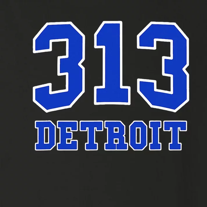 Detroit Area Code 313 Hometown Pride Classic Toddler Long Sleeve Shirt