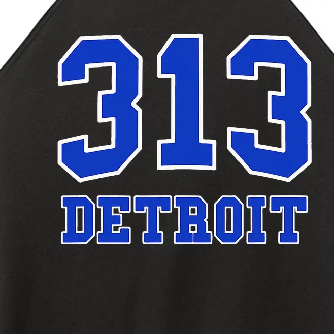 Detroit Area Code 313 Hometown Pride Classic Women’s Perfect Tri Rocker Tank