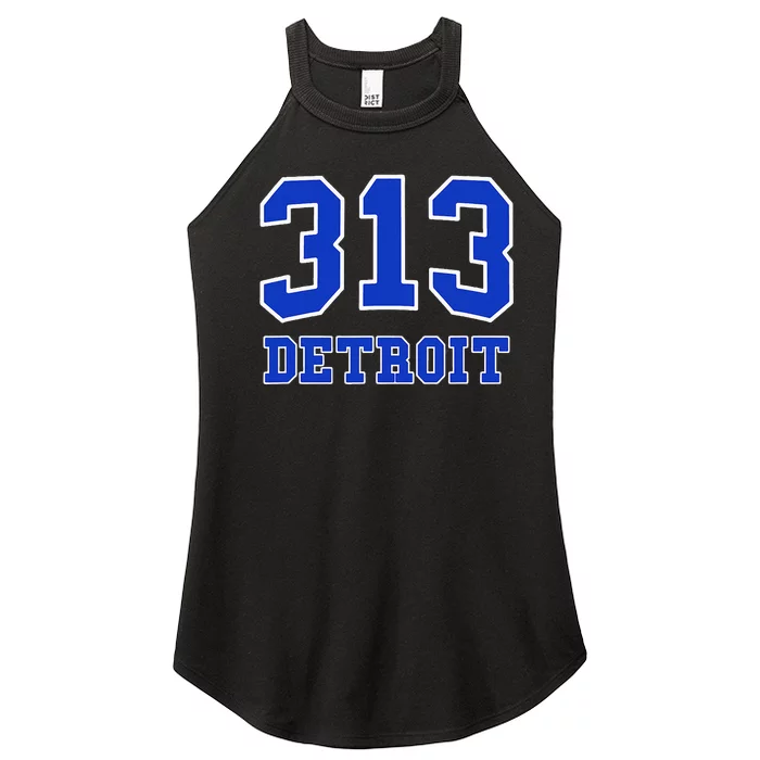 Detroit Area Code 313 Hometown Pride Classic Women’s Perfect Tri Rocker Tank