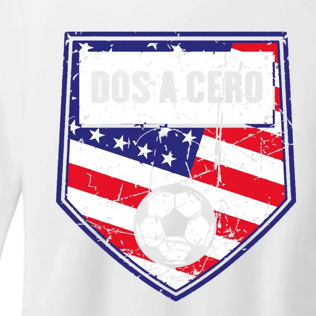 Dos A Cero American Flag Soccer Womens CVC Long Sleeve Shirt