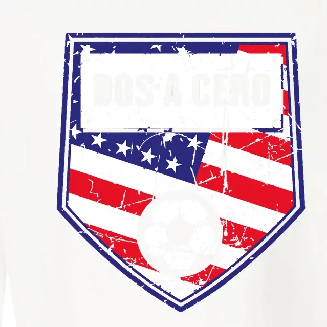 Dos A Cero American Flag Soccer Cropped Pullover Crew