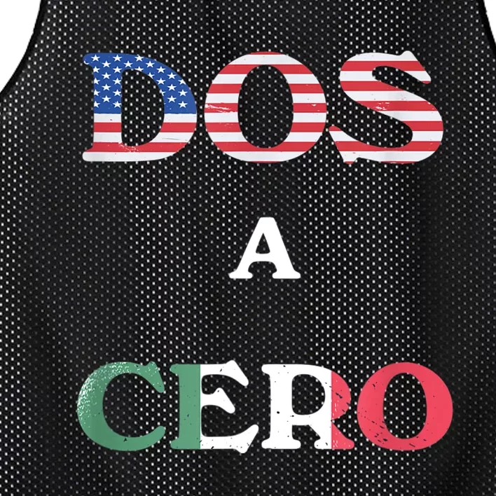 Dos A Cero Shirt USA Vs Mexico Game Funny Design By Flags Mesh Reversible Basketball Jersey Tank