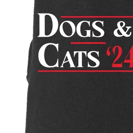 Dogs And Cats 2024 TheyRe Eating The Dogs Doggie 3-End Fleece Hoodie