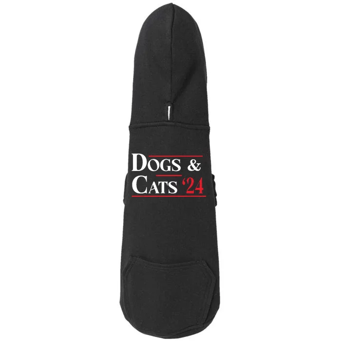 Dogs And Cats 2024 TheyRe Eating The Dogs Doggie 3-End Fleece Hoodie