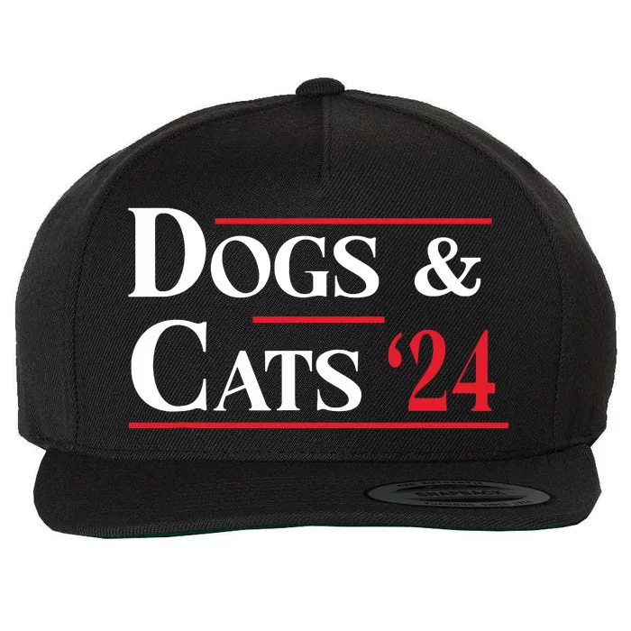 Dogs And Cats 2024 TheyRe Eating The Dogs Wool Snapback Cap