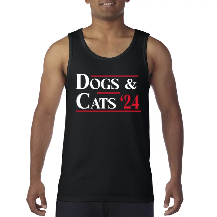 Dogs And Cats 2024 TheyRe Eating The Dogs Tank Top