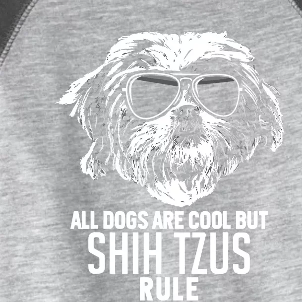 Dogs Are Cool But Shih Tzus Rule Funny Toddler Fine Jersey T-Shirt