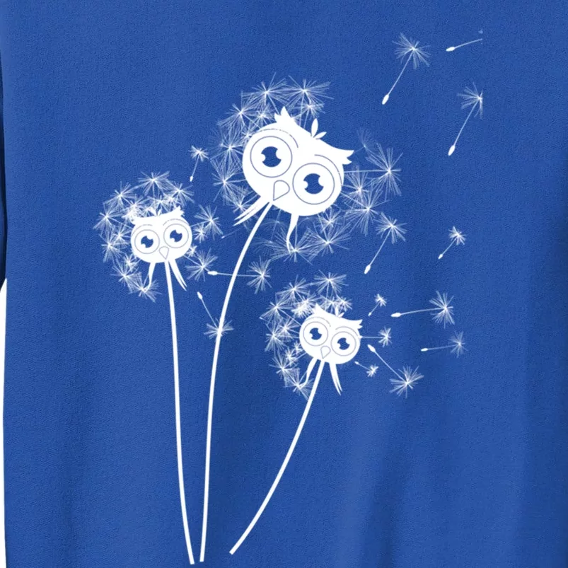 Dandelion And Cute Owls Flower Owl Bird Lover Dandelion Day Funny Gift Sweatshirt