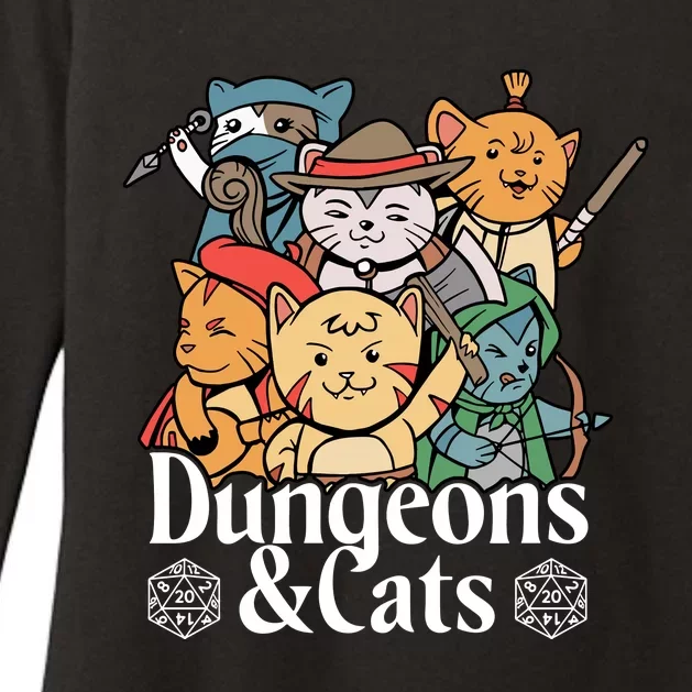 Dungeons And Cats Cute Cat Lover Funny For Lover Trending Womens CVC Long Sleeve Shirt