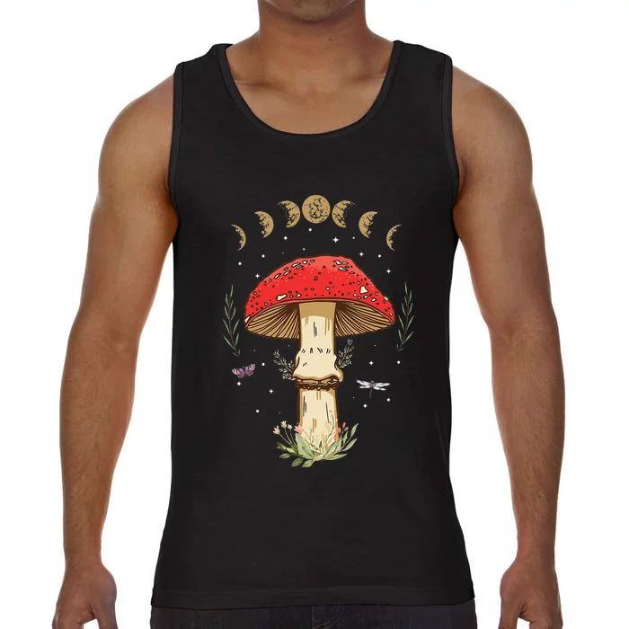 Dark Academia Cottagecore Aesthetic Magical Mushroom Fungi Comfort Colors® Tank Top