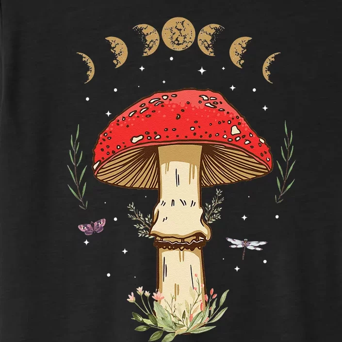 Dark Academia Cottagecore Aesthetic Magical Mushroom Fungi ChromaSoft Performance T-Shirt