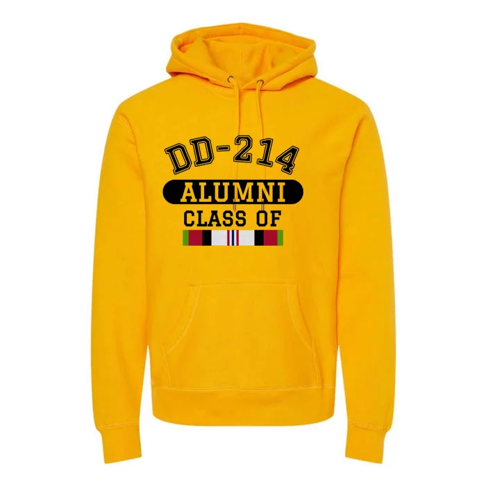 Dd214 Alumni Class Of Oef Afghanistan Veteran Pride Cool Gift Premium Hoodie