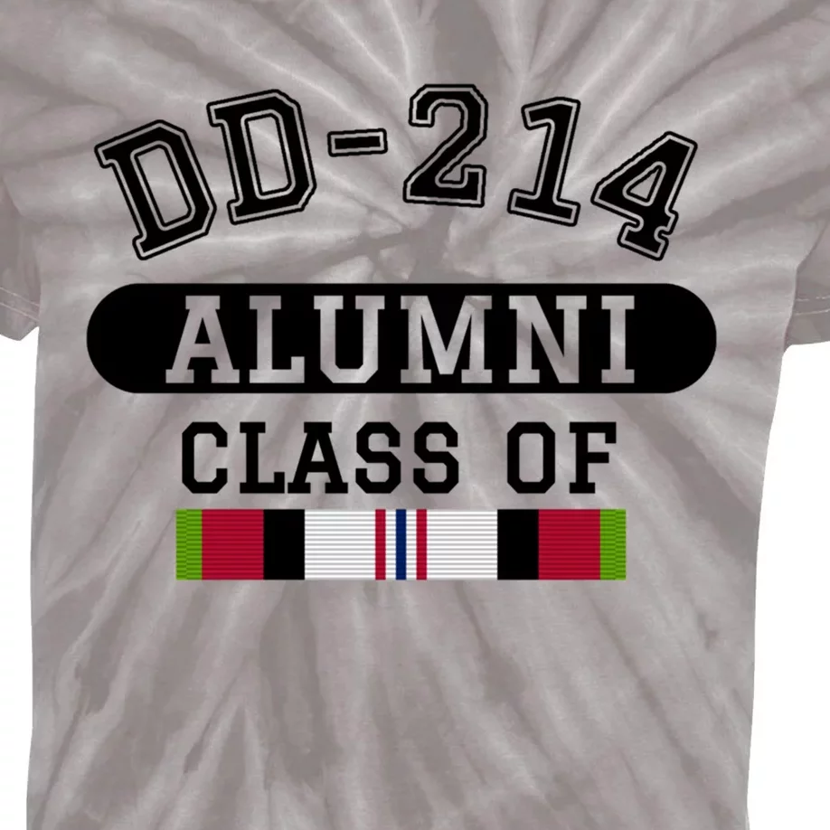 Dd214 Alumni Class Of Oef Afghanistan Veteran Pride Cool Gift Kids Tie-Dye T-Shirt