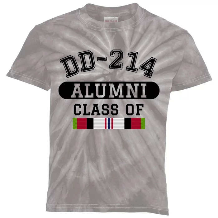 Dd214 Alumni Class Of Oef Afghanistan Veteran Pride Cool Gift Kids Tie-Dye T-Shirt