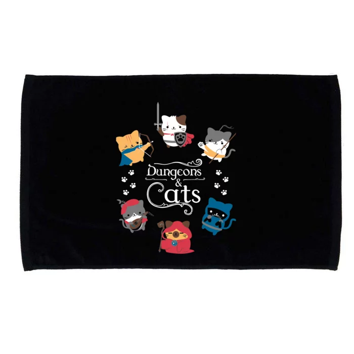 Dungeons And Cats Microfiber Hand Towel