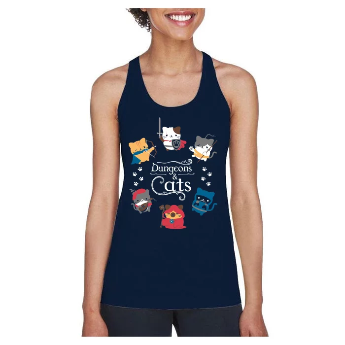 Dungeons And Cats Women's Racerback Tank