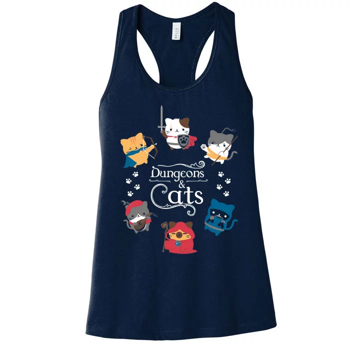 Dungeons And Cats Women's Racerback Tank